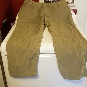 Mens aigle corduroy pants sz 38x30 zip pockets